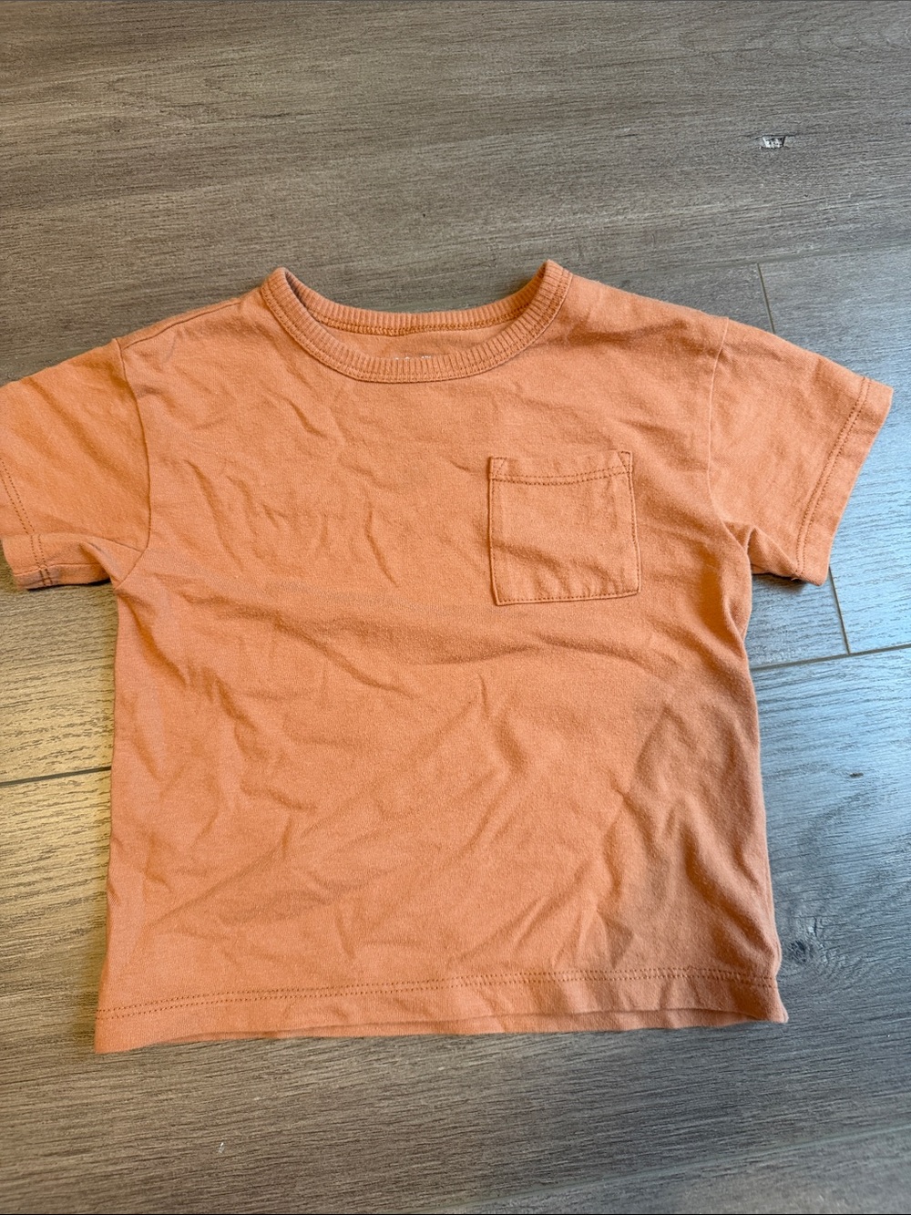 Cat & Jack Orange Short Sleeve Pocket Tee